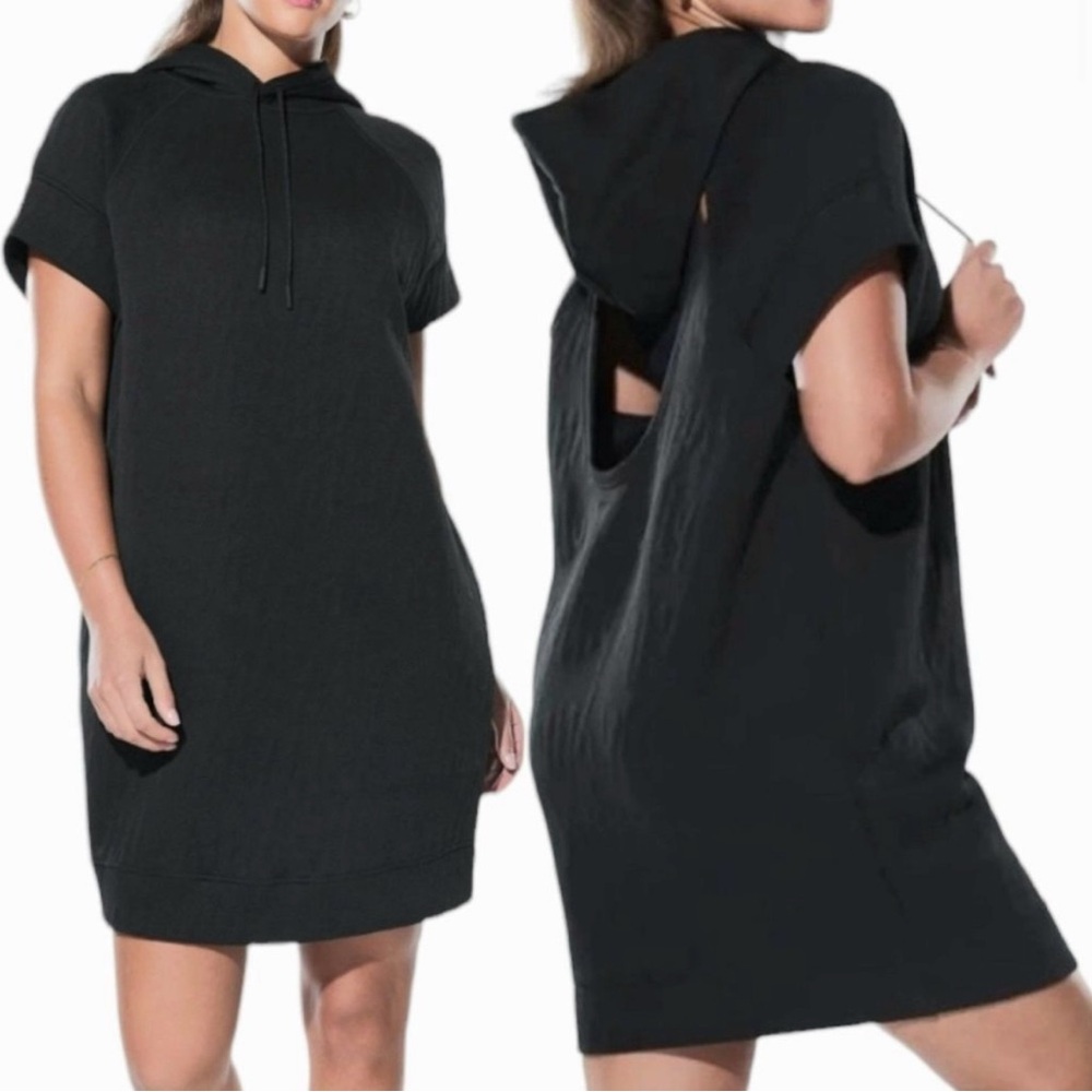 Yitty Women's Backless Hoodie Dress Size M Oversized Activewear